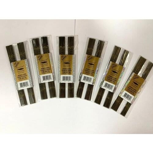 6 Bags Glardon Vallorbe Saw Blade Stick Shape for Jewelry Gold Silver Cutting Tools 144x6 bags