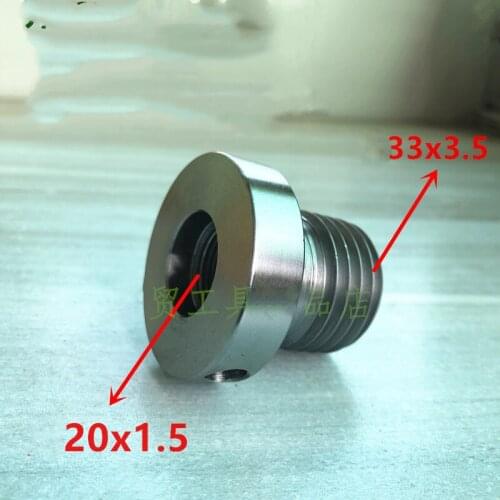 Adapter For Wood Lathe Chuck M33x3.5/M20x1.8 Screw Thread Spindle Adapter Wood Turning Tool