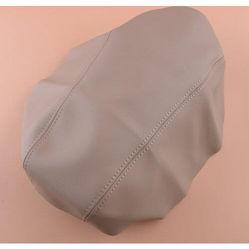 Car Beige Artificial Leather Armrest Box Cover Center Console Lid Protector Skin Fit For Nissan Maxima 2016 2017 2018 2019