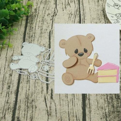 Baby bear metal cutting dies DIY Stencil Decorative Scrapbooking Craft Card stencils template