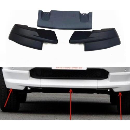 Car Lower Trailer Cover Splitters For Land Rover Freelander 2 Front Bumper Side Insert Spoiler Guard LR042928 LR042972 LR042970