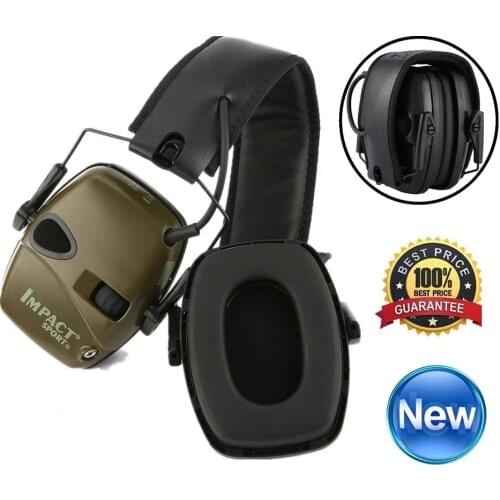 Electronic Shooting Earmuff Anti-noise Impact Ear Protector Outdoor Sport Sound Amplification Headset Foldable Hearing Protector