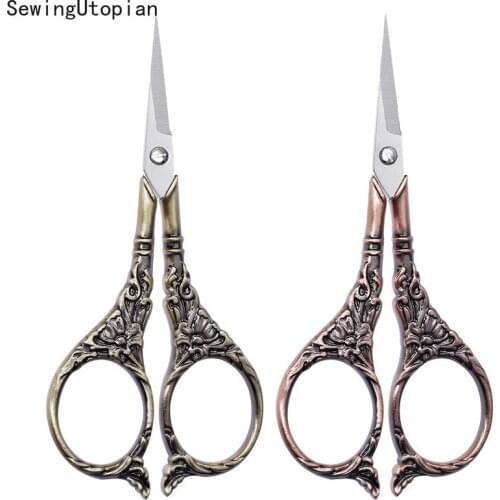 European Sewing Vintage Scissors Vintage Embroidery Retro Dressmaker Shears Scissors Fabric Tool Needlework Tailor Shears