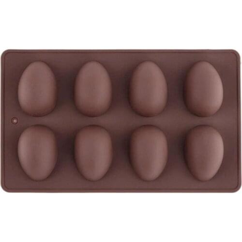 8 Easter Egg Shape Cake Mold Silicone Chocolate Baking Decoration ToolsDIY Soap Mold Craft Gifts Kitchen Accessories Baking Mold