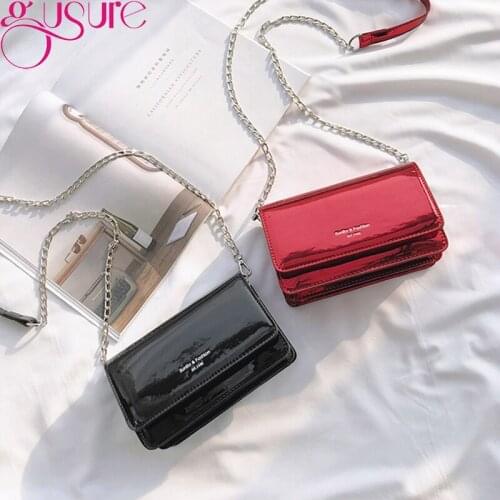 Gusure 2021 Women Solid Color Fashion Shoulder Handbags Purse Female Travel Crossbody Bag Lady Small PU Leather Messenger Bags