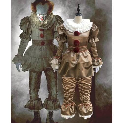 Stephen Kings It Cosplay Costume Pennywise Costume Clown Costume Halloween Costumes for adult Custom Made Outfit Suit