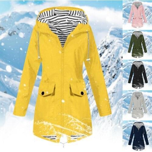 Meihuida Women's Raincoats With A Hood