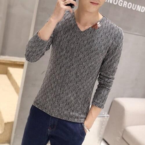 2021 autumn hot stock full 6xl long sleeve t-shirt mens foreign trade sweater mens large mesh yarn bottomed shirt grey