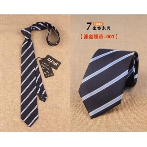 Mens tie polyester silk Korean fashion business 7cm formal tie professional tie
