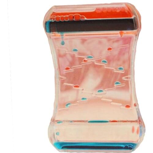 New decompression oil leak two-color crystal oil drop acrylic decoration crafts time hourglass student gift home decoration