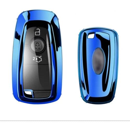 Funny Soft TPU Car Key Case Full Cover For Ford Fusion Mustang Explorer F150 F250 F350 EcoSport Edge S-MAX Ranger Lincoln Mondeo