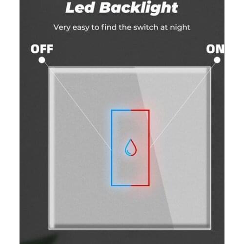 TUYA 20A Water Heater Switch Smart Wifi Touch Wall Switch Timing Remote Control Work With Google Home And Alexa Smart Switch