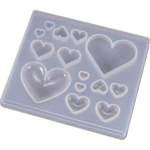 UV Resin Crafts Making DIY Crystal Epoxy Mold Candy Heart-shaped Patch Decoration Silicone Molds