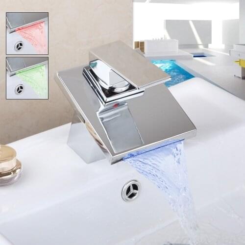 Luxury Modern Unique Single Handle Waterfall Black Bronze Basin Faucet Tap Hot and Cold Bathroom Faucet Mixer