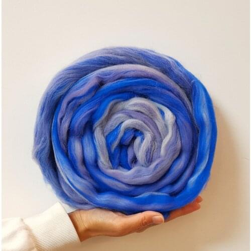 Blended Wool 50g Merino Mixed Wool Roving for Wool Felting Kit Felt Wool for Needle and Wet Felting Supplies (No.10)