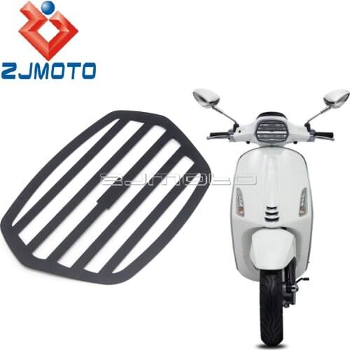 Motorcycle Scooter LED Headlight Protector Grille Guard Cover For Vespa Sprint 150 2017-2020 Aluminum Front Head Light Shell Net
