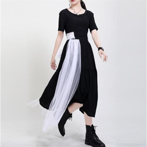 Women Summer T Shirt 2-piece Set Backless Short Tees+High Waist long plain skirt Sets Fashion Suit With Mesh Bow Belt