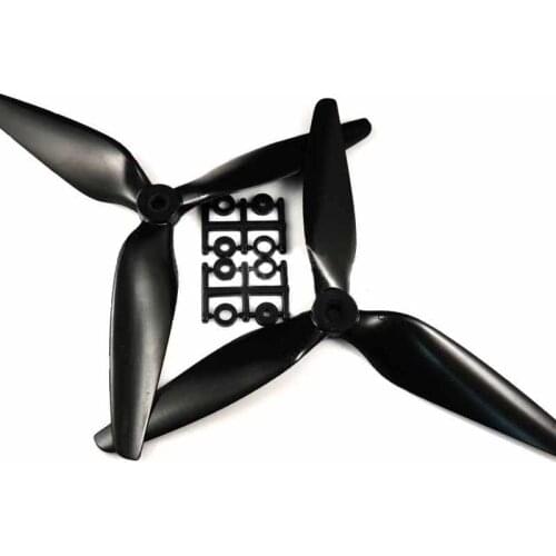 1pair HQ Three-Blade Propeller 8045 CW CCW 8x4.5 FPV Paddles w D3/4/5/6mm Reducing Ring for Dual-Engine Fixed-Wing Quadcopter