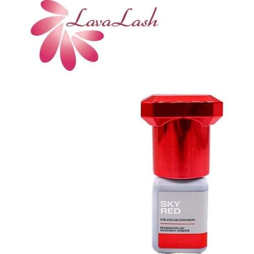 1 Pcs Sky Red Glue Eyelash Extension Glue 2 sec Drying Sky New glue 5ml Lasts 6 Weeks Korea original Wholesale for Prossional