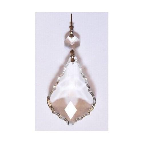 50MM French Pendalogue Crystal Prisms Silver Bow Tie, 10PCS/LOT