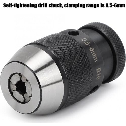 B10（ 0.5-6mm） B12(1-10MM), B16(1-13MM) ,B18(1-16MM) B22(5-20)drill chuck Keyless drilling chuck Self Tighten Automatic Locking