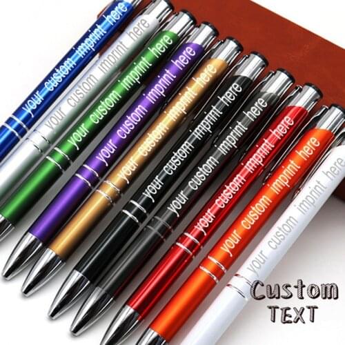 Free Handmade Customized Multicolor Ballpoint Pen Customized Logo Carving Name Keepsake School Office Advertising Special Pen