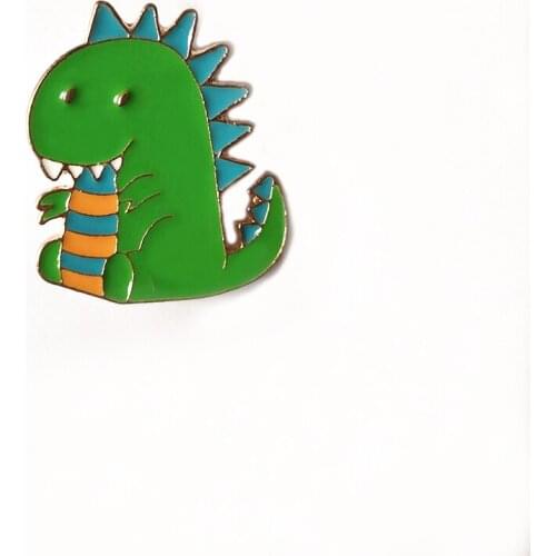Fashion Enamel Brooch pin dinosaur Brooches For women Pins For Backpacks Hat Clothes Lapel Pin Badge Jewelry Gift