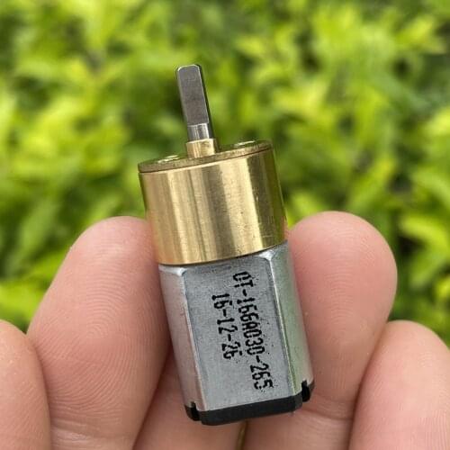 16GA-030 All-metal Gear Reducer 1.5V 3V 3.7V DC 130-325RPM Slow Speed Electric Gear Motor High Torque Reversed Adjusted Speed