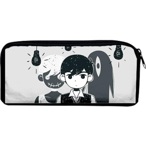 Omori 3D Merch Oxford Cloth Pencil Case Office Student Pencilcase Cute Canvas Pencil Bag School Supplies Pen Box
