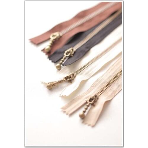 Dailylike Colorful Nylon Flower Lace Zipper Hand-made DIY Clothing Home Smooth and Durable Bags Wallet Purse Cloth Accessories