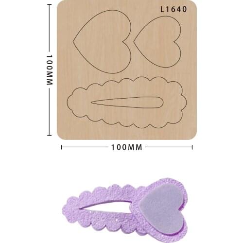 Diy Cute Hairpin Cut Dies Wooden Template New Design Craft Wood Cutting Die Decoration Scrapbook Card Craft