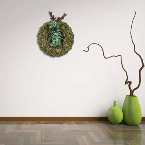 Dragon Wall Sculpture Bar Handcraft Figurines Statue Background Resin Crafts