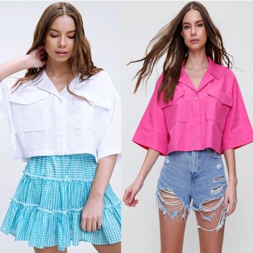 Enseri Womens Satin Shirts