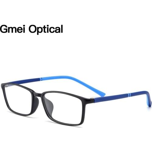 Gmei Optical Plastic Ultralight Glasses Frame Men Prescription Myopia Eyeglasses Optical Frames Women Rectangular Eyewear M2065