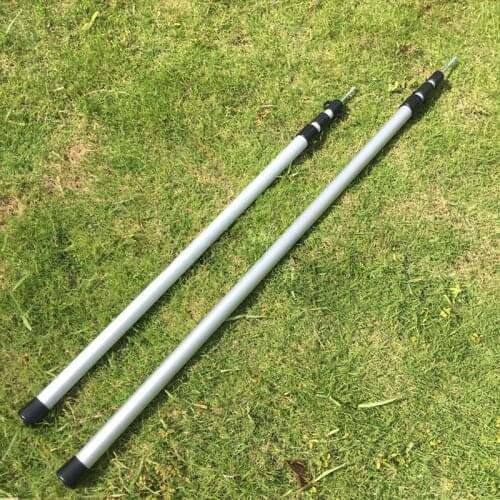 Lightweight Outdoor Tent Poles Stove Tarp Pole Rod Tent Aluminium Poles Tents Camping Shelters Tent Pegs Wind Rope Buckle
