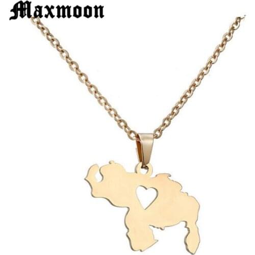 Maxmoon Men Jewelry Creative Design World Map Necklaces Hollow World Map Necklace Personalized Fashion Traveler Gifts
