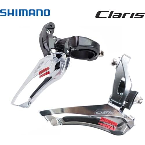 Shimano Claris FD-R2000 Front Derailleur Road Bike Bicycle 2x8 Speed R2000 front derailleurs Braze on / Clamp 31.8mm Black