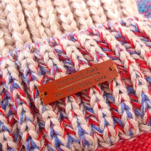Custom Labels,Leather Tags, personalized tags, knit labels, Custom Name, Handmade, Personalized Name, Product Tags (PB1510)