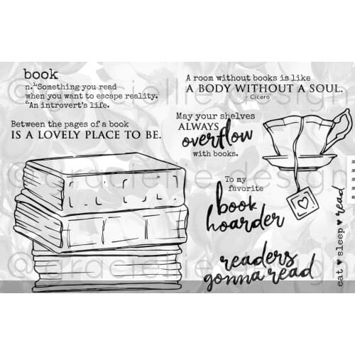 Books Transparent Clear Silicone Stamp/Seal for DIY scrapbooking/photo album Decorative clear stamp sheets A578