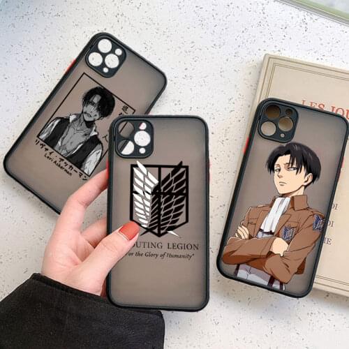 Transparent Hard PC Attack On Titan Anime Phone Case For Huawei P30 P20 Pro P40 Lite E Y6 Y7 Y9 Prime 2019 Nova 6 SE Back Cover