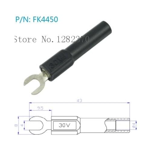 [SA] FK4450 4mm socket adapter inserts turn Y Y Fork-4mm Female Adaptor --50pcs/lot