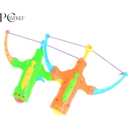 EHBqna Arrow Table Tennis Gun Bow Archery Plastic Ball Flying Disk Shooting Toy Outdoor Sports Gift Slingshot Hunting Toy