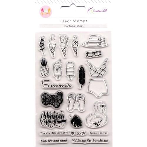 Creative Path Clear Stamps Seals Transparent Silicone DIY Crafts Reusable For Scrapbooking Cardmaking Journaling Decorations