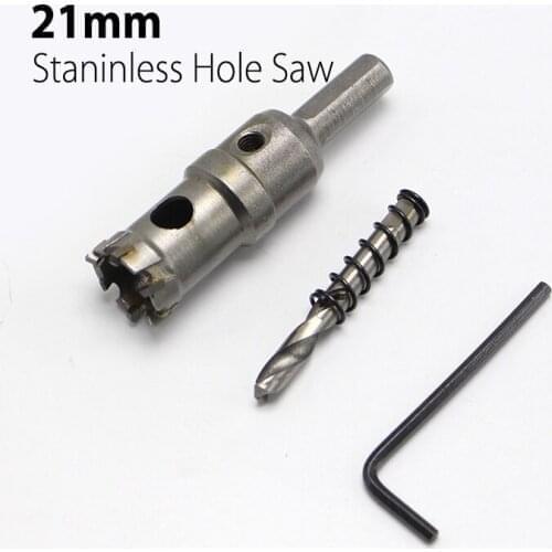 High Quality 21mm 0.83" Hard Alloy Metal Hole Saw Core Drill Bit Drill Bit for Metal Working Universal Type