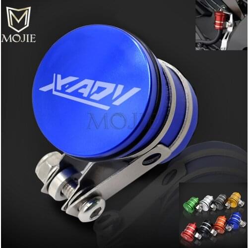 Motorcycle CNC Rear Brake Pump Fluid Reservoir Tank Cup Oil Container with Mounting Bracket For Honda X-ADV 750 XADV X ADV 750