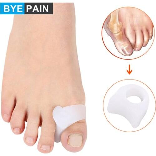 1Pair BYEPAIN Toe Spacers Gel Toe Separators for Foot Pain Relief from Bunions, Overlapping Toes & Crooked Toes