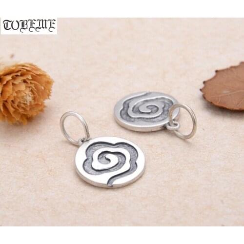 Handmade 100% 925 Silver Lucky Charm Thai Silver Good Luck Pendant DIY Jewelry Charm