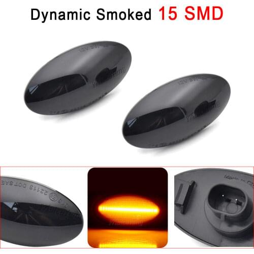 2pcs Car Dynamic LED Side Marker Turn Signal Lights Indicator Amber Repeater For Suzuki Swift Jimmy Vitara SX4 Vehicle Accessori