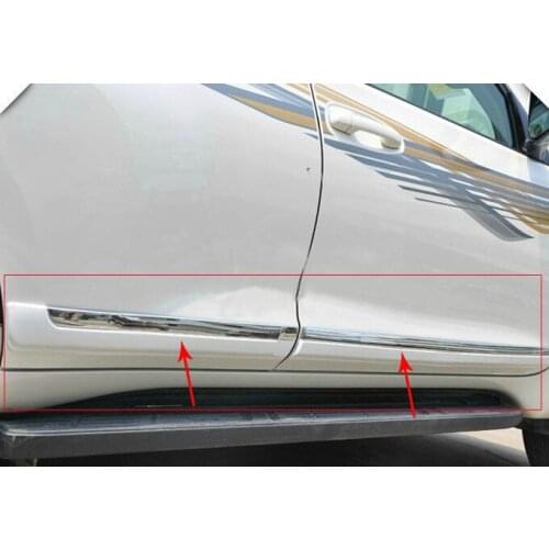 4pcs For toyota Land Cruiser Prado FJ150 FJ 150 2010-2012 High quality ABS Chrome body side moldings side door decoration