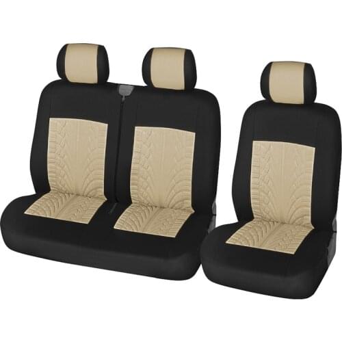 AUTOYOUTH 2+1Car Seat Covers Universal For Truck Polyestor Tire Style